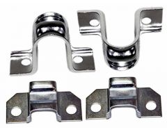 Beugelset reactiestang , Klemset stabilisatorstangrubber vooras Volvo 240 260 voor (modificatie) 740 760 780 940 960 S90 V90 (-98) 1330185-SET