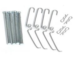 Bevestiging set, Reparatie set remblok , Remset vooras niet geventileerd L&R Volvo 140 240 260 272691-S