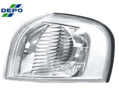 Knipperlicht, Richtingaanwijzer unit, Knipperlamp linksvoor grijs/zilver Volvo S80 (99-06) Depo 30655422-S - 773-1514L-AE1