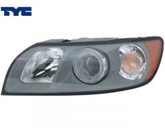 Koplamp links met hoogte verstelling Volvo V50 (04-07) TYC  31335221-S - 20-1032-15-2
