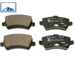 Remblok set achteras geventileerde remschijf met elektrisch bediende handrem L&R Volvo S60n 11-18 S80n 07- V60 -18 V60XC -18 V70nn 08- XC60 -17 XC70nn 08- ATE 31445796 - AT 602736