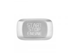 Start/stop knop cover in dashboard hoogglans zwart Volvo S60n 11-18 S60XC (Cross Country) S80n 07- S80L V40n 13- V40XC (Cross Country) V60 -18 V60XC -18 (Cross Country) V70nn 08- XC60 -17 XC70nn (08-) 31456645-zilver
