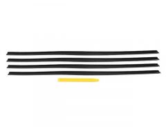 Raamrubber set  (4-delig), Likrubber set zijruiten buitenkant Volvo 240 260 3540123-SET4