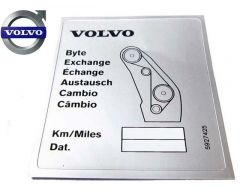 Sticker distributieriem vervangen Volvo 5927425