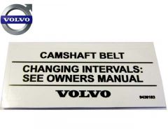 Sticker camshaftbelt Volvo 9430183