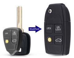 Upgrade afstandbediening cover , Afstandbediening 4-knops omhulsel Volvo S60 -09 S80 -06 V70n 00-08 XC70n 01-07 XC90 (-14) 9452457-MOD