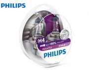 Gloeilampen, Autolampen set H4 12 Volt 55/60 Watt VisionPlus Philips 12vH4-visionset - 12342VPS2