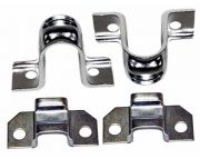 Beugelset reactiestang , Klemset stabilisatorstangrubber vooras Volvo 240 260 voor (modificatie) 740 760 780 940 960 S90 V90 (-98) 1330185-SET