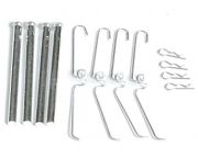 Bevestiging set, Reparatie set remblok , Remset vooras geventileerd L&R Volvo 140 240 260 272692-S